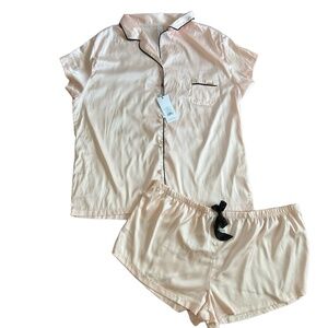 Bluebella Pajamas Abigail Shirt and Short Set Pale Pink size‎ 18 4xl
